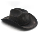 Western Cowboy British Felt Big Edge Sunshade Gentleman Fireproof Design Top Hat