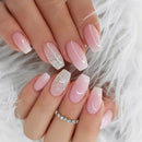 24pcs French Finished Nails Art Seamless Removable Nails Decoration Acrylic Press On Nails Tips