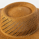 Hollow Big Brim Beach Straw Hats For Women With Straps Design Summer Sun Hats Lady Panama Fedora Hat