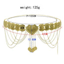 Dress Skirt Sweater Waist Chain Belt Waistband Tassel Hollowed Belt Retro Women Belt