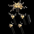 Crystal Luxury Hair Sweet Romantic Women Bride Wedding Accessories Jewelry Hair Clip Hair Comb Set