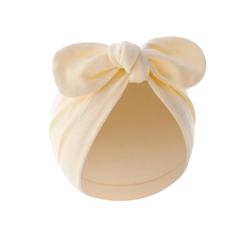 Baby Girls Boys Hat Cute Flower Knot Bunny Ears Hat Newborn Beanie Caps For Kids Toddler Infant Hair Accessories