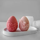 Easter Egg Candle Silicone Mold Angel Flower Embossment DIY Handmade Chocolate Baking Mould
