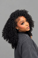 Kinky Curly Half Wig Human Hair Glueless Wig Human Hair Ready to Wear Curly Half Wig