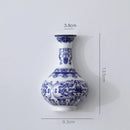 Ceramic vase antique flower container lucky bamboo living room and home decoration wall hanging