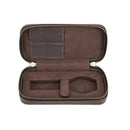 Brown travel case with a clear window on a white background, Obroi