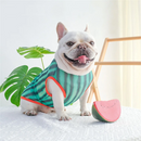 Sunscreen Vest Dog Clothing Bulldog Pug Corgi Summer Thin Pet T-shirt Dogs Watermelon