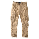 Retro Cotton Cargo Pants Loose Straight Leg Casual Trousers Outdoor Pants