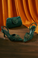 Design Women Heels Shoes and bag Perfect Combination Shoes And Bags for Party Occasions