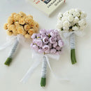 Silk Flowers Peony Artificial Flowers Rose Bouquet Heads Table Flower Arrangement Bride Wedding Home Decoration Flower