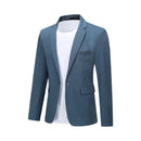 Men Jacket Stretch One Button Slim Fit Blazer Sporty Leisure Suit Jacket Lightweight Jacket