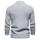 Knitted Sweaters for Men Solid Color Mock Turtleneck Pullover Sweater Tops Mens Clothing