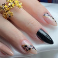 24pcs French White Spot Seamless Removable Nails Capsule Full Cover Waterproof Nails Set Press On Nail