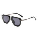 Retro Small Oval Luxury Sunglasses Rivets Blue Green Shades UV400 Trending Punk Sun Glasses