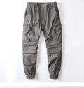 Mens Cargo pants Khaki Military Green Casual Slim Fit Jogging Trousers Male