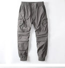 Mens Cargo pants Khaki Military Green Casual Slim Fit Jogging Trousers Male