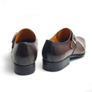 Luxury Men Leather Shoes Leisure Business Office Shoe Monk Dress Wedding Party Genuine Leather