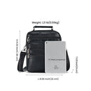 Genuine Leather Men's Crossbody Bag Chest Bags for Male Casual Shoulder Bag