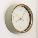 Wall Clock Home Silent Desk Clock Retro Olive Green Wall Watch Clocks Decorative