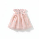 Baby Girls Summer Embroidery Cartoon Pink Dress Princess Kids Sweet Cute Dress