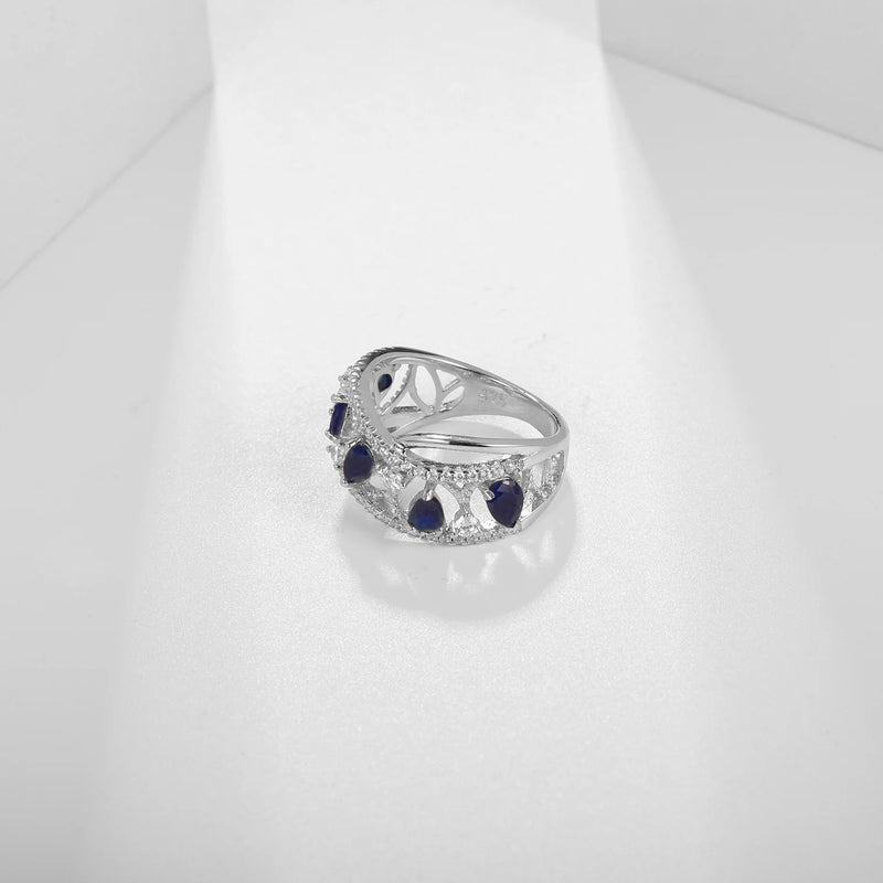 Jewels Light Luxury Design and High Grade Natural Diopside Prosperous Series 925 Silver Inlaid