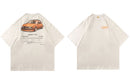Vintage American Style T Shirt Hip Hop Retro Streetwear Tshirt Men Punk Cotton Oversized Tee Top