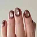 Cat Eye Nail Art Short Square Chic Fake Nail Detachable Finished False Nails Press on Nails