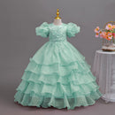 Girls Party Dresses Evening Dresses 4-12 Years Old Summer Girls Flower Girl Wedding Outfits