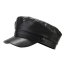 Vintage Faux Octagonal Hat for Women Newsboy Cap for Men Artist Military Hat Autumn Winter