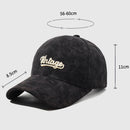 Corduroy Baseball Cap For Men American Street Letter Hip Hop Caps Travel Hats