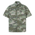 Camouflage Men Shirts Patchwork Loose Lapel Top Tees Oversized Streetwear Summer Shirt