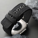 Handmade double-layer canvas strap compatible For Apple Watch men's thick Ultra S13 Watchband