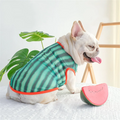 Sunscreen Vest Dog Clothing Bulldog Pug Corgi Summer Thin Pet T-shirt Dogs Watermelon