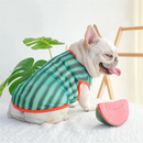 Sunscreen Vest Dog Clothing Bulldog Pug Corgi Summer Thin Pet T-shirt Dogs Watermelon