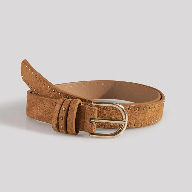 Women Rivets Western Style Cowgirl Belt Decorative Accessory