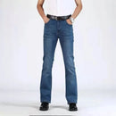 Person wearing blue jeans on a white background, Obroi