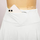 Women Skirt With Attached Briefs High Waisted Mid-Thigh Length High Elastic Breathable Skirts