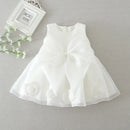 Baby Girl Dress Toddler White Wedding Bridesmaid Princess Dress Baby Christening Dress Girl Dress
