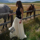 Spliced Pleated Elegant Slimming Dress For Women Arrival Autumn Floor