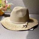 Woven Jazz Women Summer Outdoor Travel Shade Beach Denim Hat For Men