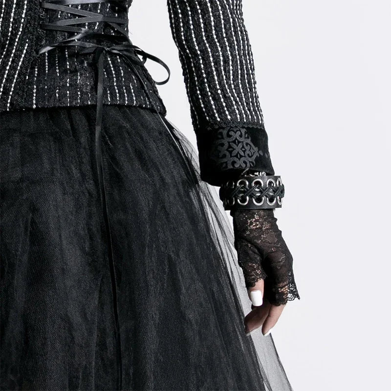 Mittens Women Gloves Gothic Black Female Lace Cosplay Accessories