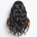 Black wavy wig on a white background, Obroi