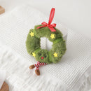 Christmas Decor Cute Plush Christmas Tree Wreath Hanging Leg Doll Hanging Decoration Holiday Party Scene