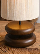 Creative Bedside Table Lamp Walnut Wood Retro Table Lamp