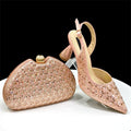 Summer Women Sandals Shoes With Matching Bag Set Heels Sandal Shoes And Bag Set For Party