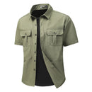Men's Casual Military Tactical Shirt Summer Cargo Shirts