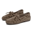 Women Loafers British Style Genuine Leather Shoes Women Flat Slip-on Moccasins For Women