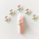 20pcs Kawaii Peach Pink Nail Art Charms Summer Fruit Flower Nail DIY Manicure Jewelry Accessories