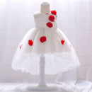 Elegant Baby Girl Clothes Christen Dress Toddler Dress Birthday Flower Princess First Ceremony Dresses