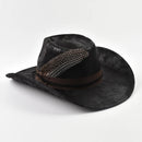 Handmade Feather Accessories Fedoras Hat Western Hat Outdoor Caps